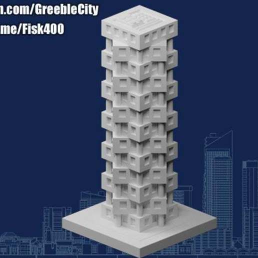 greeblecity coster pila edifici_strutture 3D print model - Mito3D