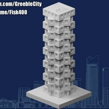 greeblecity coster stack buildings_structures 3d print model - Mito3D