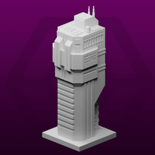 greeblecity cyberpunk big chunky tower architecture greeblecitycyberpunk buildings structures 3d print model - Mito3D