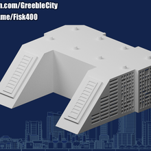 greeblecity cyberpunk mégaturer 16 module architecture greeblecitycyberpunk bâtiments structures 3d print model - Mito3D