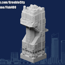 greeblecity cyberpunk megatower 16 module architecture greeblecitycyberpunk megatower16 buildings structures 3d print model - Mito3D
