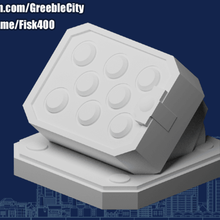 greeblecity cyberpunk missile rack architecture greeblecitycyberpunk tabletop terrain wargame wargaming buildings structures 3d print model - Mito3D