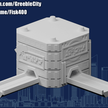 greeblecity cyberpunk modular estrada rede arquitetura greeblecitycyberpunk edifícios estruturas 3d print model - Mito3D