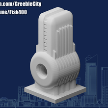 Greeblecity Cyberpunk Tachyon Reaktor Architektur greeblecitycyberpunk Gebäude Strukturen 3d print model - Mito3D