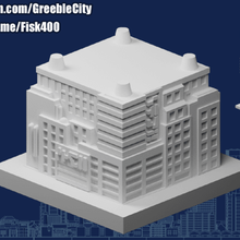 Greeblecity cyberpunk alto pilas base arquitectura edificios estructuras 3d print model - Mito3D
