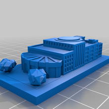 greeblecity expo centre architecture bâtiments structures 3d print model - Mito3D