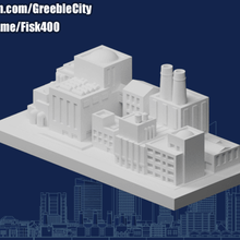 Greeblecity fabrika park mimari binalar yapılar 3d print model - Mito3D