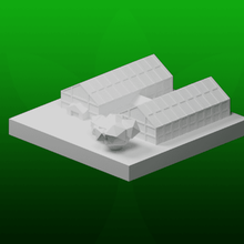 greeblecity farms greenhouse architecture buildings structures greeblecityfarms farm 3d print model - Mito3D