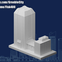 greeblecity principale branche Bureau architecture bâtiments structures 3d print model - Mito3D