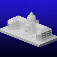greeblecity museum architecture buildings structures 3d print model - Mito3D