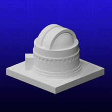 greeblecity observatory architecture buildings structures 3d print model - Mito3D