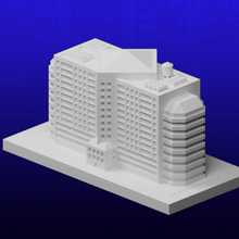 greeblecity office building architecture buildings structures 3d print model - Mito3D