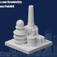 Greeblecity sıvı yağ rafineri mimari binalar yapılar 3d print model - Mito3D