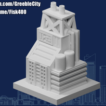 greeblecity processing plant architecture buildings structures 3d print model - Mito3D