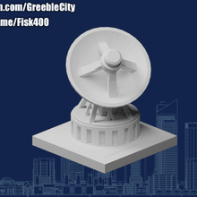 greeblecity radar piatto edifici_strutture 3d print model - Mito3D