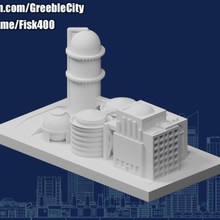 Greeblecity rafineri mimari binalar yapılar 3d print model - Mito3D