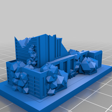 greeblecity ruines jeux d'argent architecture bâtiments structures 3d print model - Mito3D