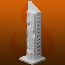 greeblecity ruínas de arranha-céus xvi arquitetura greeblecityruins edifícios estruturas 3d print model - Mito3D