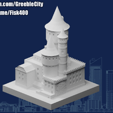 Greeblecity gruslig Schloss Architektur Gebäude Strukturen 3d print model - Mito3D