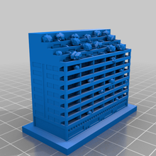 Greeblecity Urlaub Hotel Gebäudestrukturen 3d print model - Mito3D