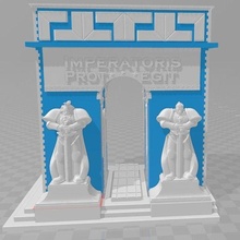 greebles convert 3d wooden puzzle wh40k arch architecture 40k warhammer scenery warhammer40k 40000 buildings structures 3d print model - Mito3D