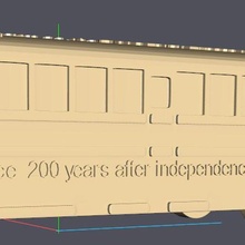 Yunanistan 200 yıl bağımsızlık 1821 Sanat otobüs 2021 3d print model - Mito3D