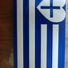 Grecia bandera Moda 3d print model - Mito3D