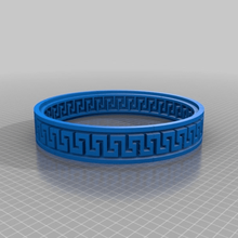 greek bracelet jewelry bracelets 3d print model - Mito3D