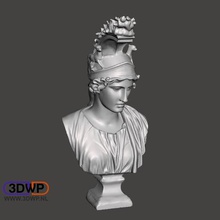 greek bust 3d scan dea roma goddess rome art artec athena atlas god greece sculpture mythology statue scans replicas 3d print model - Mito3D