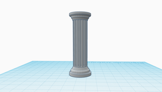 griechisch Säule säulengriechisch alt Tempel 3d print model - Mito3D