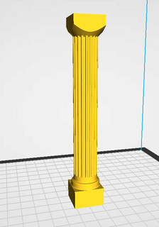 griego columna 3d print model - Mito3D