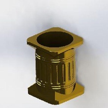 greco colonna tazza vaso arte romano 3d print model - Mito3D