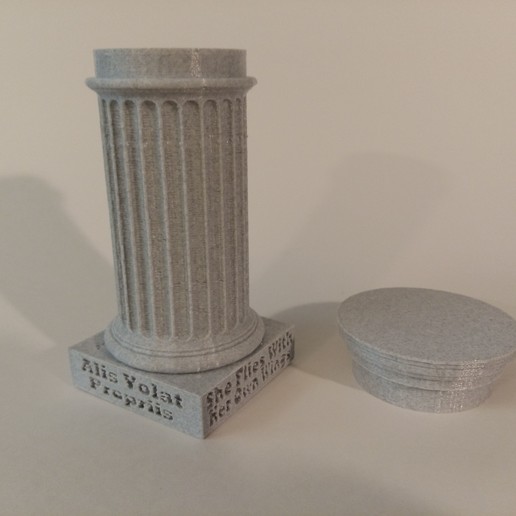 greek column desk art classical neo-classical doric marble 3D print model - Mito3D