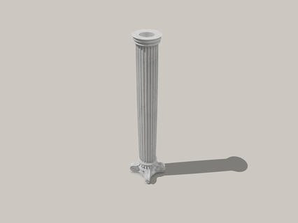 greek column style candle holders - elegant 3d design candles Home candle holders 3d design greek column classic style interior decoration candles environment functional art elegant candle holder design decorative former lighting decorative candles home decoration 3d art  3d print model - Mito3D