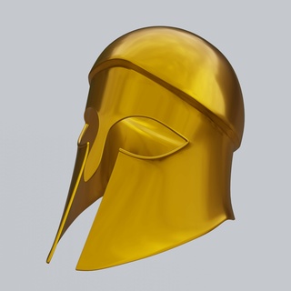griego corintio casco usable casco apuntalar griego antiguo cosplay usable imprimible pintable usable 3d print model - Mito3D