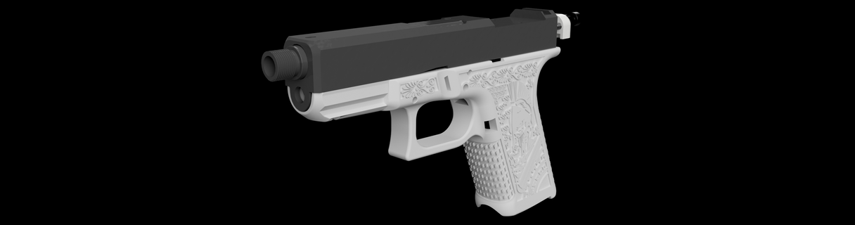 grego g19 glock Preto lótus 19 3d print model - Mito3D
