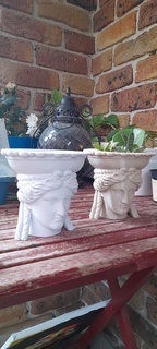 grec déesse 1 commercial Licence version art crâne statue mythologie sculpture plante pot succulent 3d print model - Mito3D