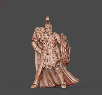 grec héros 35mm échelle Jeu Hercule olympe Dieu spartiate hoplite argonaute mythologie mythique jeu guerre wargaming 3d print model - Mito3D