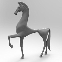 greek horse sculpture gadget greece animal heating global step quadruped art decoration easy print 3d print model - Mito3D