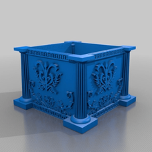 greek ornamental box home containers 3d print model - Mito3D