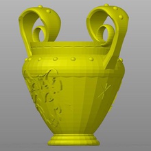 greek pot planter home wolf roman plant plants vessel vase 3d print model - Mito3D