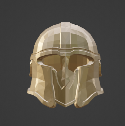 greek soldier helmet ancient roman metal 3d print model - Mito3D