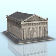 greek temple 2 - dba flames war bolt action medieval age sigmar warhammer architecture antiquity classic thumbnails building scenery wargame figures game land games accessories 3d print model - Mito3D