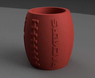 green bay packers koozie beer football nfl party drink holder superbowl 3d print model - Mito3D