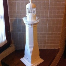 green cape lighthouse model architecture decoration lighting scale buildings structures 3d print model - Mito3D