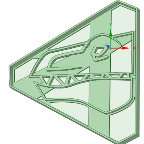 yeşil dino şarj ranger çerez kesici aracı 3D print model - Mito3D