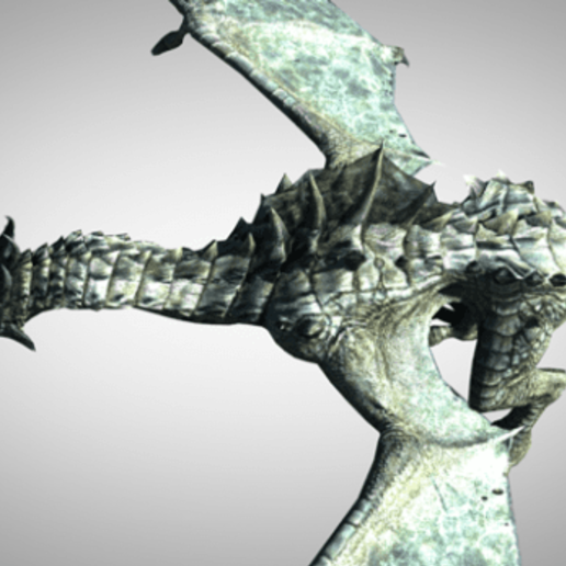 Grün Drachen manipulierten Monster Tier mythisch 3D print model - Mito3D