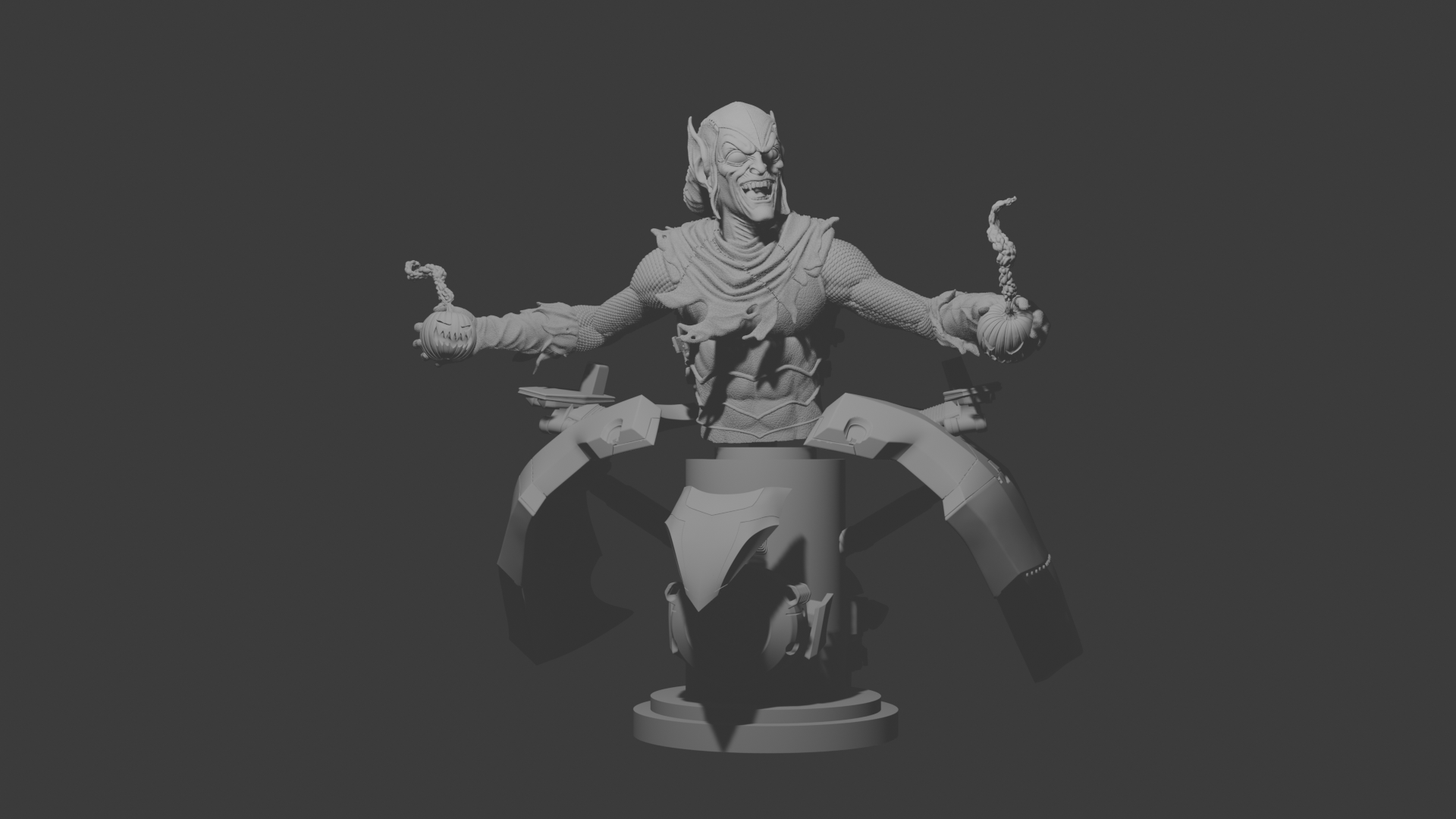 verde duende busto estatua 3D print model - Mito3D