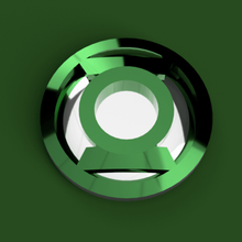 green lantern-Abzeichen Spiel Requisiten Superheld lantern-symbol lantern-logo lantern design corps dc comics 3d print model - Mito3D