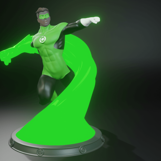 green lantern Spiel dcomics held hal jordan 3D print model - Mito3D